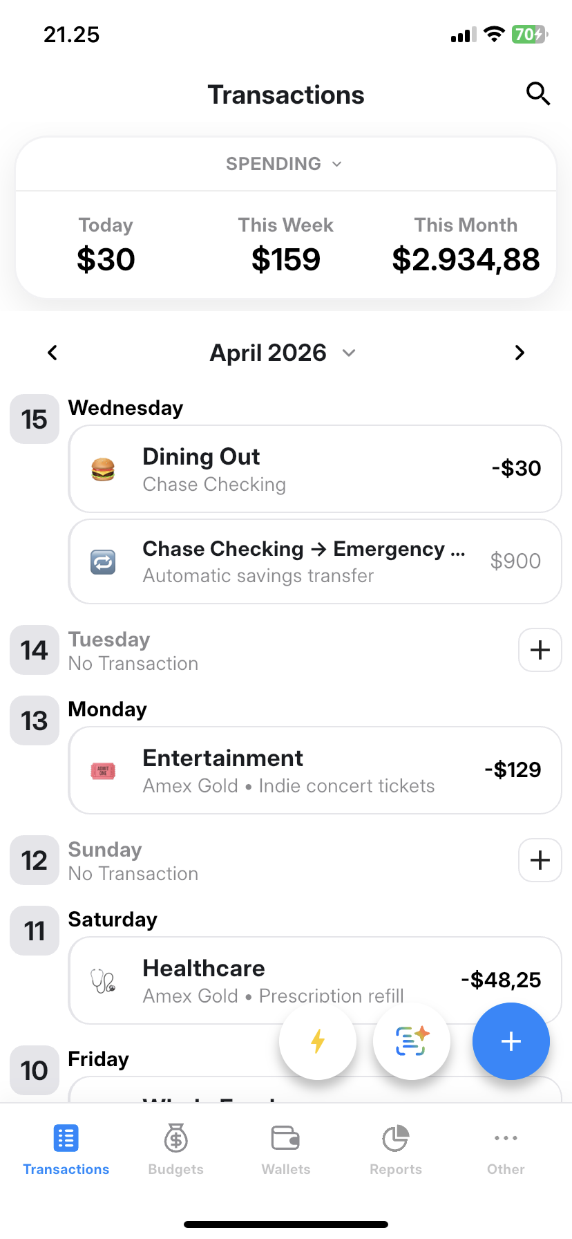 Moimoney Home Screen